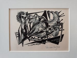 Ru van Rossem - Houtsnede kopen? Bied vanaf 1!