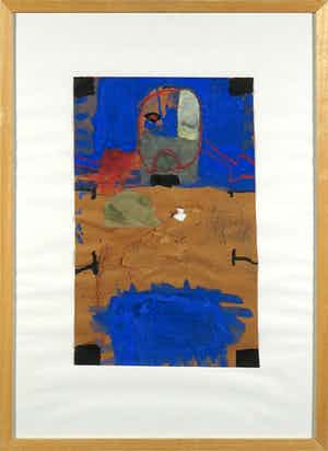 Rik van Iersel - Gemengde techniek op papier, Head - Ingelijst verkocht voor € 50!