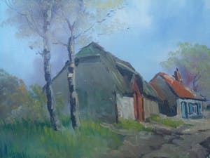 Niet of onleesbaar gesigneerd - Boerderijen in landschap kopen? Bied vanaf 1!