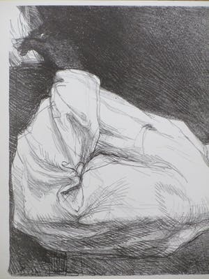 Aat Veldhoen - Zittende donkere man - Rotaprint kopen? Bied vanaf 65!