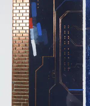 Martin R. Baeyens - Gemengde techniek, Flanders fieIs 34 - Ingelijst kopen? Bied vanaf 50!