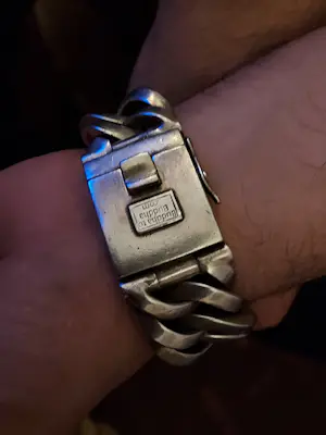 Buddha to Buddha armband chainXL  3cm kopen? Bied vanaf 330!