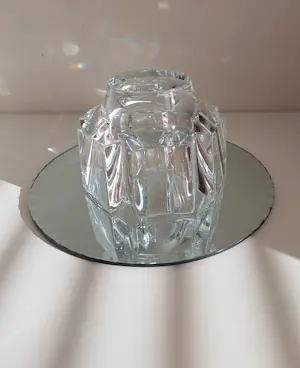 Orrefors - zware kristallen schaal 'Corona', Lars Hellsten kopen? Bied vanaf 45!