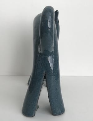 Peter Selhorst - Grote Blauwe Keramieken Kat kopen? Bied vanaf 25!