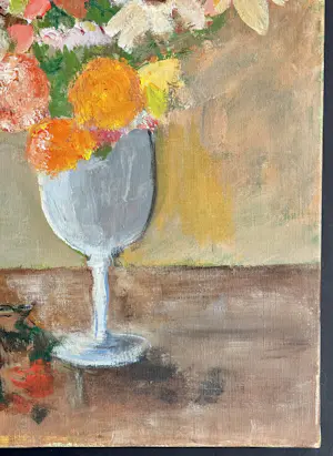 Marie Louise Ogier - Wunderschöner Blumenstrauß - Öl auf Leinwand um 1950 kopen? Bied vanaf 350!