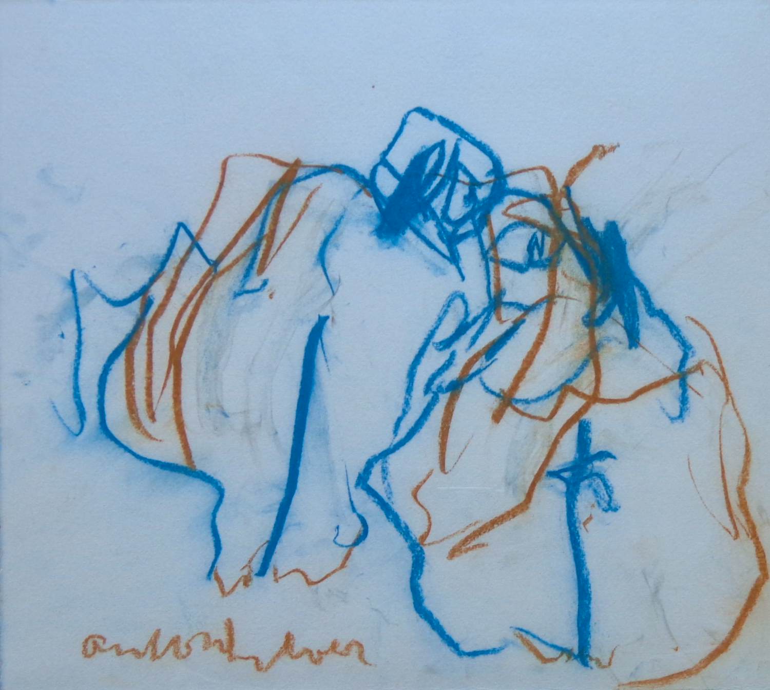 Anton Heyboer - FIGUREN / ORIGINEEL WERK / 44x50cm / SIG / PLEXI kopen? Bied vanaf 95!