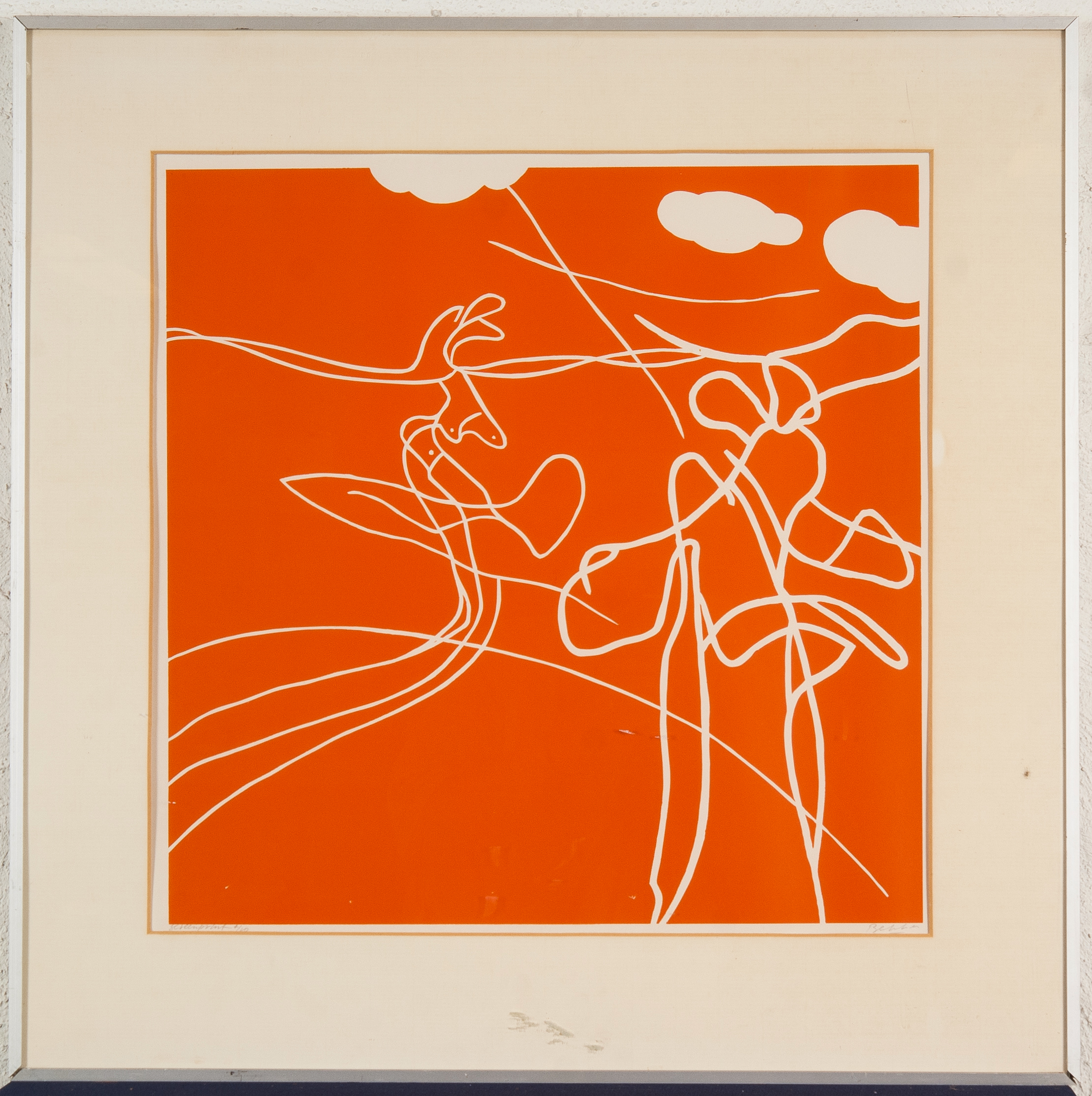 Jules Bekker - Skating girls Orange - Zeefdruk op papier - oplage 4/10 ex. - BKR Den Haag kopen? Bied vanaf 10!