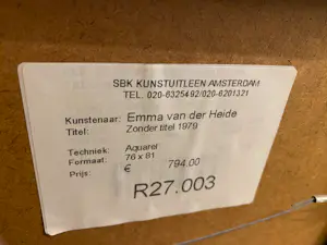 Emma van der Heide - Zonder titel 1979 kopen? Bied vanaf 99!