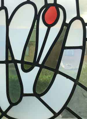 Lei Reihs - Glas-in-lood raamhanger verkocht voor € 60!