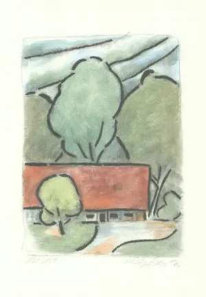 Hermann Gierer - e.a: Collectie van zes handgesigneerde lithografiën: Landschappen kaufen? Bieten Sie von 20!