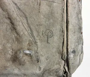 Pieter Kortekaas - Wandobject/reliëf van zink en koper op hout, Seance kopen? Bied vanaf 150!