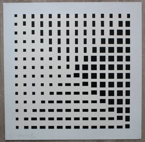 Peter Struycken - zeefdruk: geometrische compositie - 1966 kopen? Bied vanaf 249!