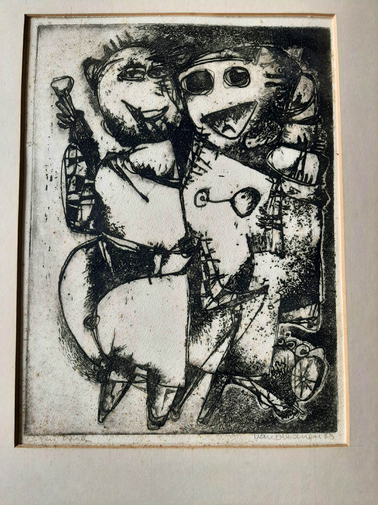 Hans van Draanen - Ets, zonder titel. kopen? Bied vanaf 25!