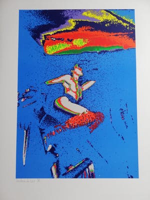 Henk van der Vet - POPART / NAAKTE VROUW / KLEURZEEFDRUK / 84x63cm / SIG / 1988 kopen? Bied vanaf 21!