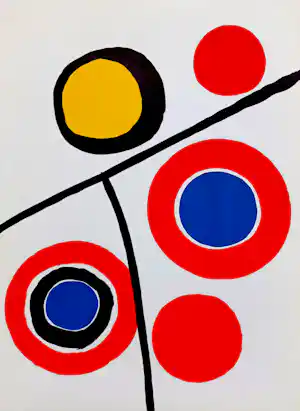 Alexander Calder - Compositie, originele litho (1973) verkauft für € 75!