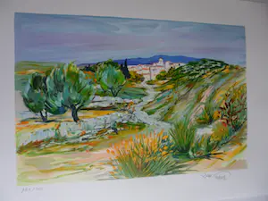 Ray Poirier - PROVENCE / KLEURLITHO / 76x56cm / kopen? Bied vanaf 35!