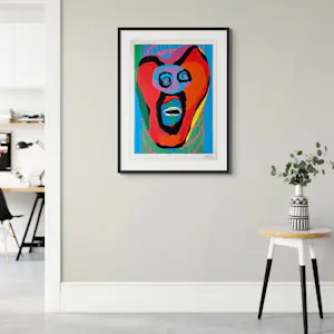 Karel Appel - The Falling Face uit de Bedized Pudding Canadian Suite kopen? Bied vanaf 1750!