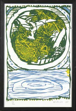 Pierre Alechinsky - Litho, Corpes et bien - Ingelijst verkocht voor € 400!