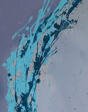 Jean Rigaux - Acryl op doek, Abstracte compositie - Ingelijst kopen? Bied vanaf 1!