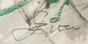 Franscz Witte - Gemengde techniek op papier, Zonder titel kopen? Bied vanaf 1!