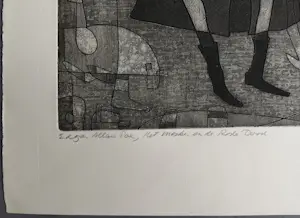 Harry van Kruiningen - Edgar Allan Poe Het masker en de rode dood - Gesigneerde ets kopen? Bied vanaf 89!