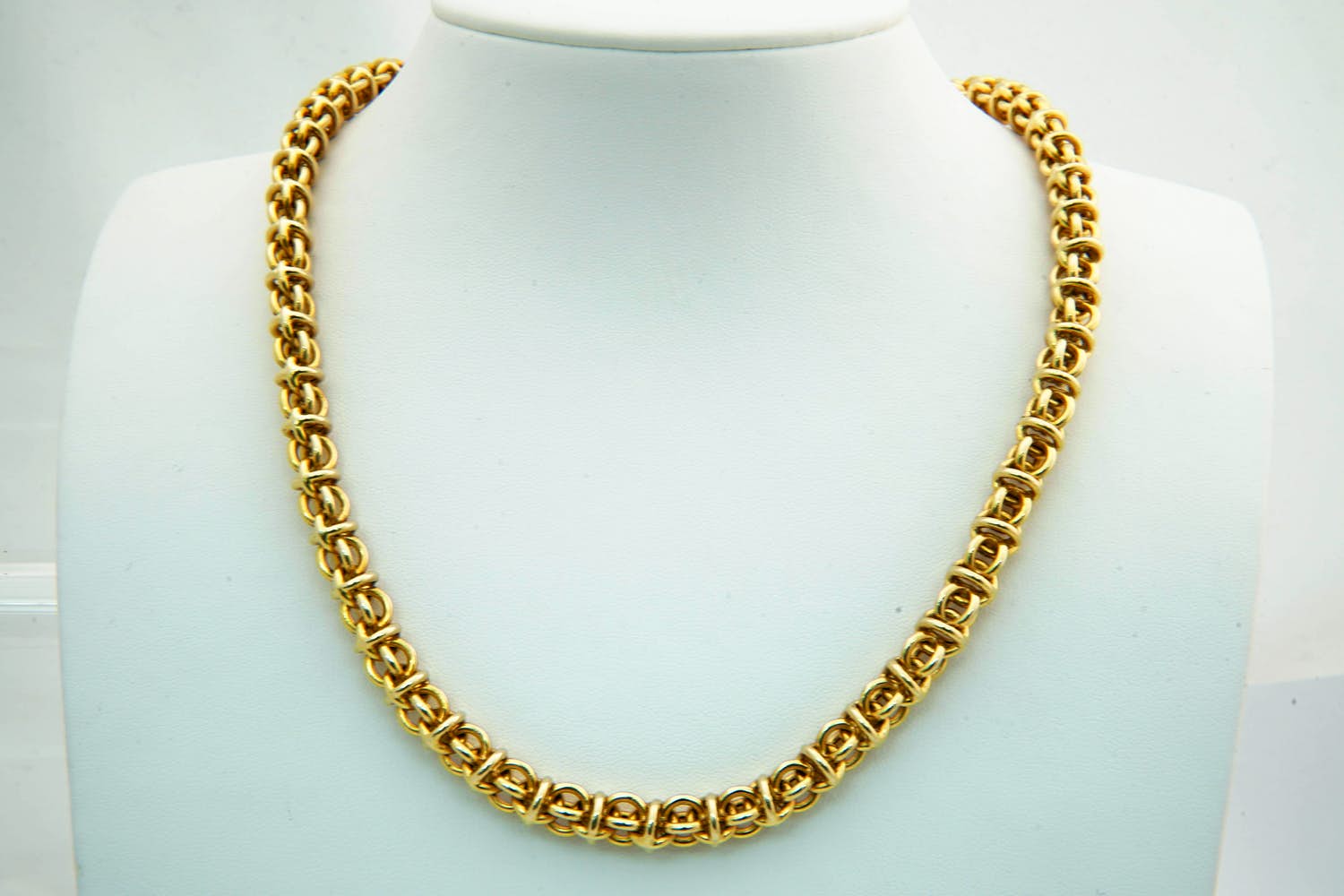 31 - Sierlijk, zo goed als nieuw 14 krt geel gouden Fantasie collier - 51cm lang kopen? Bied vanaf 1560!
