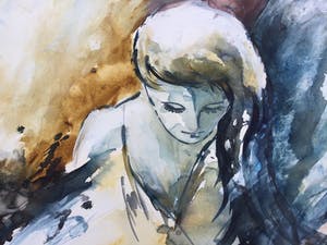 Betty Jansma-Ijzerman - Prachtig schilderij (ingelijst) - Groot! kopen? Bied vanaf 125!