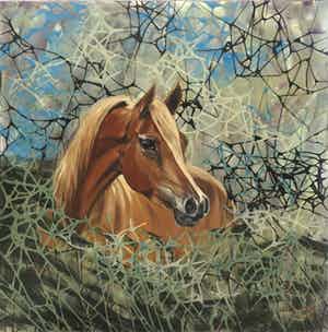 Valentin Bakardjiev - Olieverf op doek, Zonder titel (Groot) verkocht voor € 100!