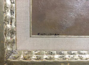 Frida Holleman - Strandstilleven, olieverf op canvasboard (mooi ingelijst) kopen? Bied vanaf 395!
