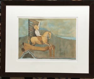 Aat Verhoog - Ets aquatint, ruiter te paard, gesigneerd en ingelijst kopen? Bied vanaf 25!
