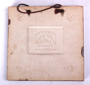 Faience- en Tegelfabriek Westraven - voorstellende wapen van Amsterdam - 1930's kopen? Bied vanaf 9!