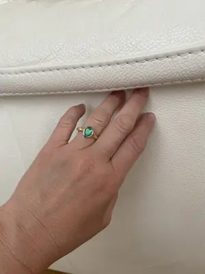 1,5 karaat smaragd cocktail geelgouden ring kopen? Bied vanaf 1000!