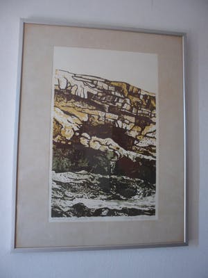 Antony van Lieshout - Litho. titel, "Baranco del Muscarat". kopen? Bied vanaf 30!