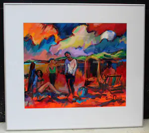 Arie Zuidersma - Acryl op doek: Terschelling - 1995 kopen? Bied vanaf 1500!