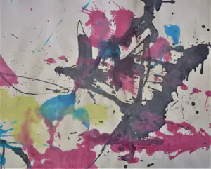 Anton Heyboer - De oervogel .Mooie krachtige sierlijke kleurige schildering . kopen? Bied vanaf 380!