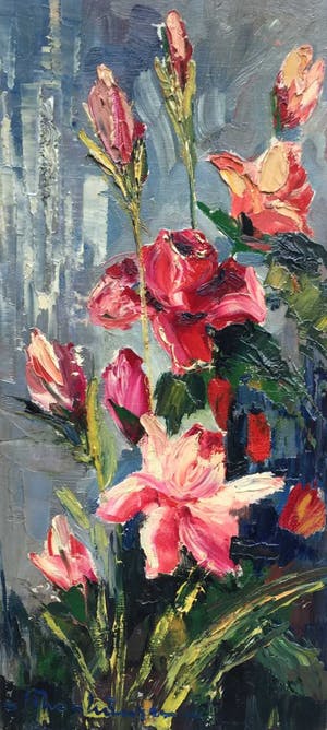 Niet of onleesbaar gesigneerd - C3959 - Bloemstilleven kopen? Bied vanaf 10!