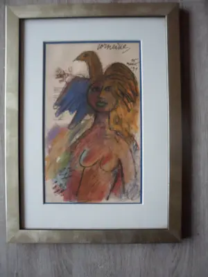 Corneille - Zeefdruk. Titel, "La Femme et l'oiseau de Maastricht" kopen? Bied vanaf 150!