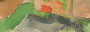 Jan Nolte - Aquarel, Zonder titel - Ingelijst kopen? Bied vanaf 1!