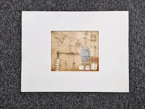 Jan Montyn - Bijzonder! 1959 - Unica (1/1) reliëf Ets/aquatint "Labyrinth" - GROOT! kopen? Bied vanaf 70!