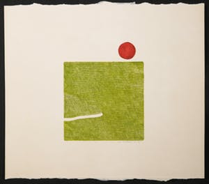 Ina Vlootman - Lot van twee etsen, Donderwolk en landschap met rode zon kopen? Bied vanaf 1!
