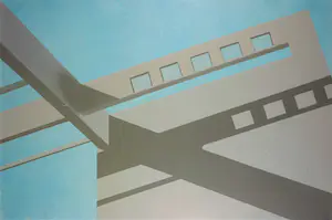 John Piket - Acryl op paneel, Projectie - Ingelijst (Groot) kopen? Bied vanaf 1!