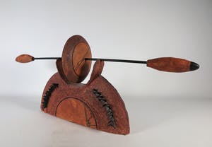 Niet of onleesbaar gesigneerd - Aardewerk en rubber, Zonder titel kopen? Bied vanaf 10!