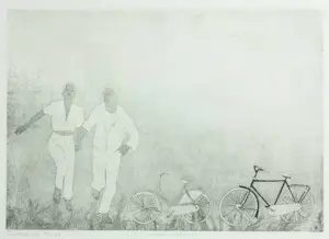 Frits Anton van der Horst - Et, Samen wandelen, fietsen en? - Ingelijst kopen? Bied vanaf 10!