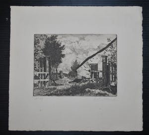 Gerrit van Dokkum - ets - genummerd 29 - handgesigneerd kopen? Bied vanaf 35!