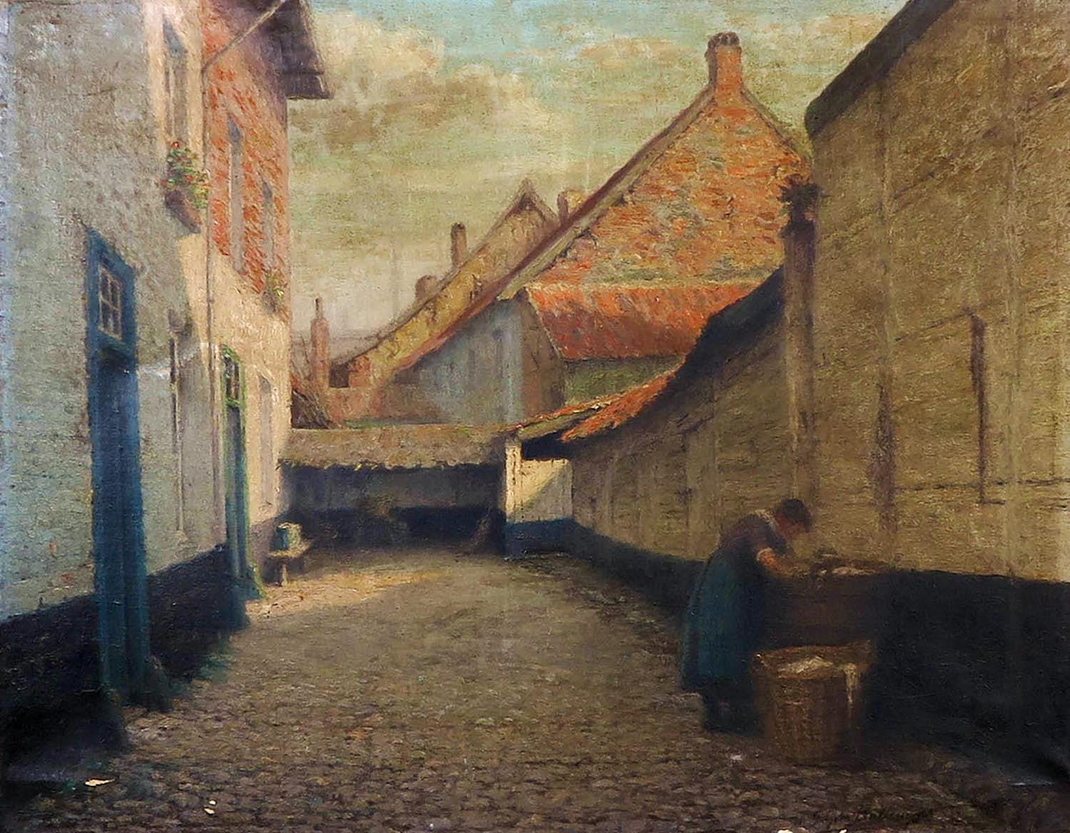 Giljom Ballewijns - Olieverf op doek, Zonder titel verkocht voor € 50!