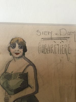 Herman Moerkerk - caberatiere Sien van Dam, aquarel kopen? Bied vanaf 70!