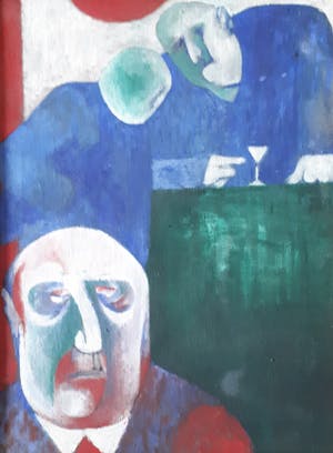 Niet of onleesbaar gesigneerd - Henk van Reeuwijk - Café Willem Slok Utrecht kopen? Bied vanaf 1!