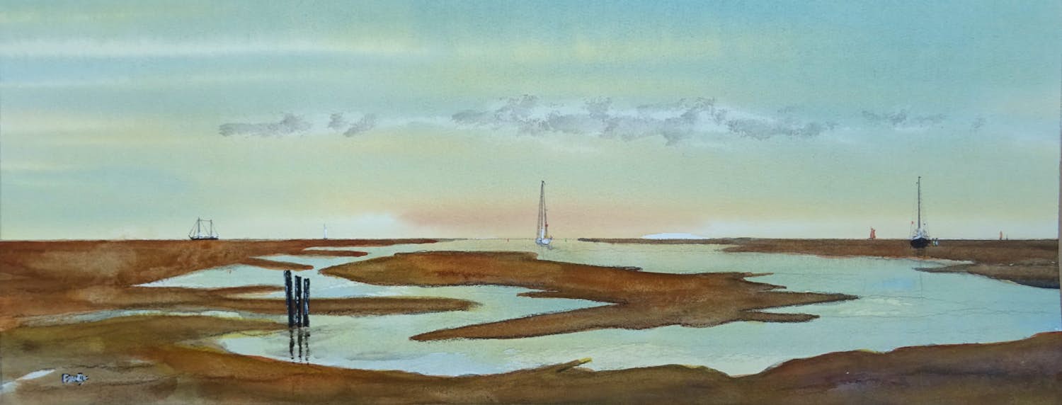 Franklin Meijer - Droogliggen bruine vloot bij zandbank de Richel kopen? Bied vanaf 49!