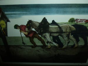 Maurice Langaskens - Kleurenets "Le symbole du calvaire". kopen? Bied vanaf 35!