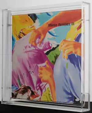 Norbert Bisky - Gesigneerde record “Henrik Schwarz - Masse Remixes III " in plexi showcase kopen? Bied vanaf 890!